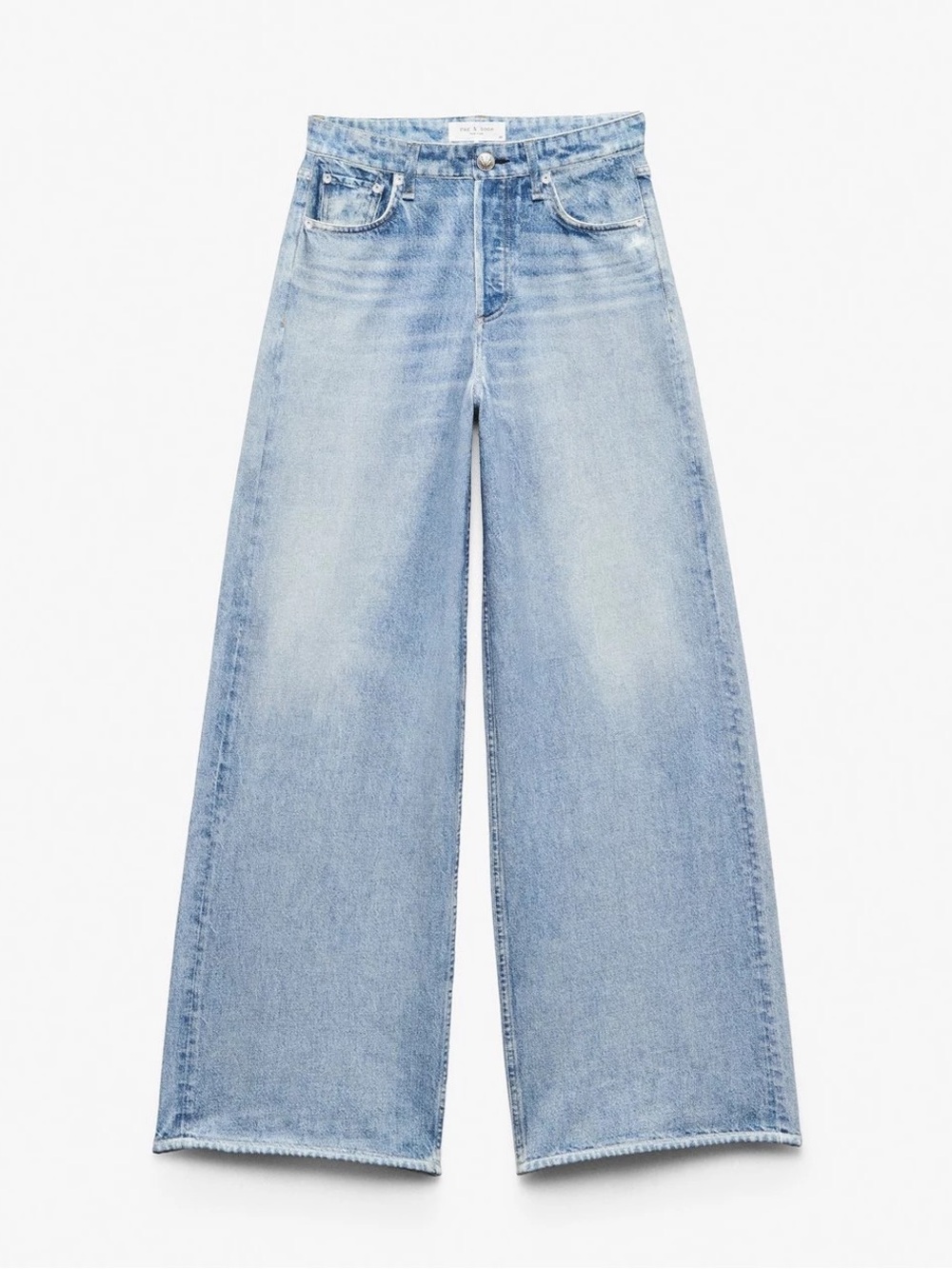 rag & bone Miramar Sofie Wide Leg Pants Cotton Terry - Picture 6 of 11